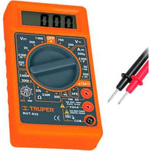 Tester Digital De Corriente Truper Mut-830 G P 0