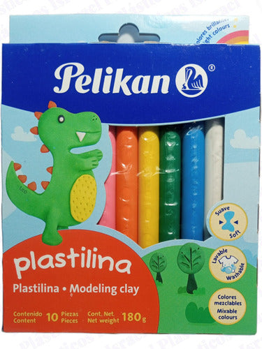 Plastilina X10 Surtido Clasico Pelikan 0