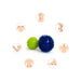 Pelota X3 Rehabilitación Pinche Descontracturante Colores Rf 2