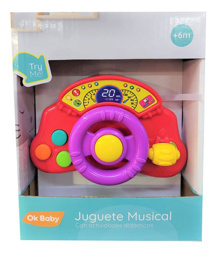 Mini Tablero De Actividades Luz Sonido Ok Baby Jeg Okbb0106 0