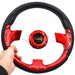 Universal 13 / 320mm Rojo Racing Coche Volante Envuelto Con 0