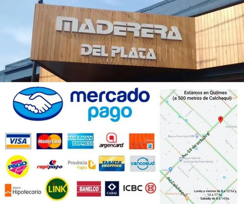 Maderera Del Plata Tablero De Paraíso De 2cmx120cmx300cm 1