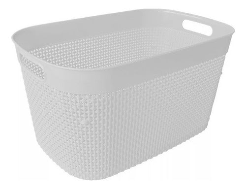 Medium Perforated Laundry Basket Organizer 13