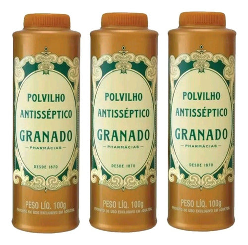 Granado Antiseptic Powder - Foot Talc X3 Units 0