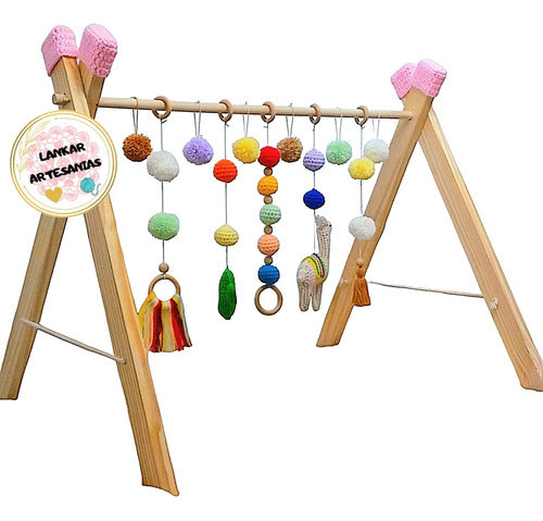 Gimnasio Para Bebe Montessori Crochet Con Puntas! Mas Envio! 0