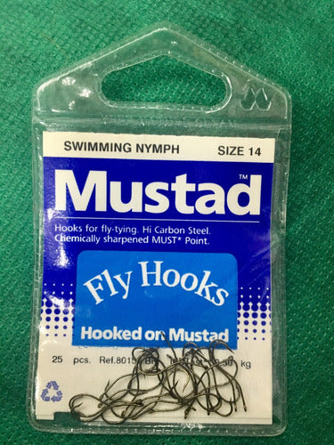 Mustad Anzuelo 80150BR #14 Atado Moscas x25 Unid 4