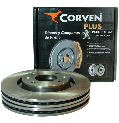 Corven Jgo Discos Freno Delanteros P/ Citroen C3 Aircross 0