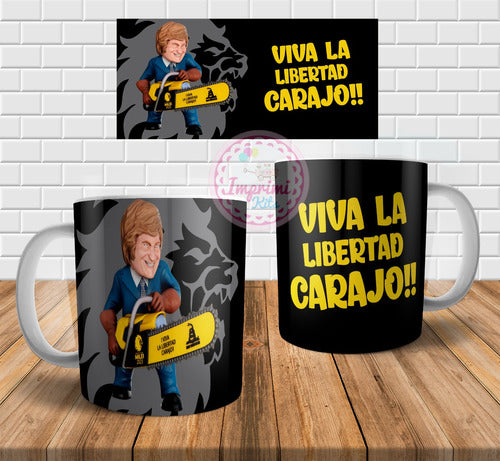 Imprimi Kits Javier Milei Motosierra Sublimation Mug Templates 1