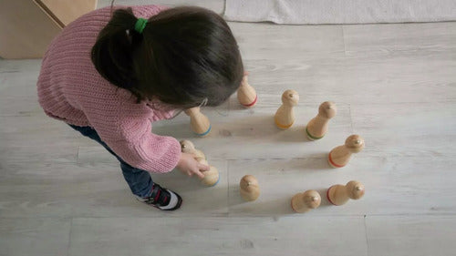 Lala Medium Wooden Bowling Set 1