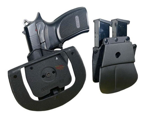 Houston Level 2 Bersa Thunder Pro Holster + Double Polymer Magazine Holder 1