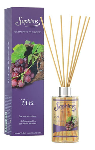 Saphirus Aromatic Diffuser with Reeds Pack of 3 Units 18