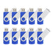 BrandName Azul 10 Pack 2GB USB 2.0 Flash Storage Units 4