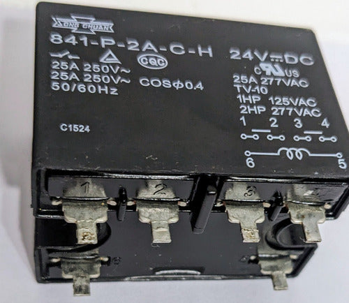 Relé Relay 841-p-2a-c-h 24v Dc Usado - Estado Impecable 1