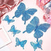 23-Piece 3D Butterfly Christmas Tree Decoration Set - Blue 1