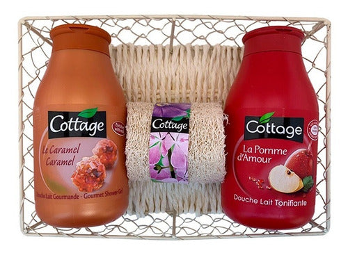 Pack Gel De Ducha Cottage Caramel + Manzana 250ml + Esponja 0