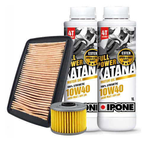 Honda Ipone Kit Service H Cb250 New Twister 10W40 + Filters 0