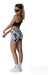 Sporty Lycra Printed Top and Shorts Sets 2