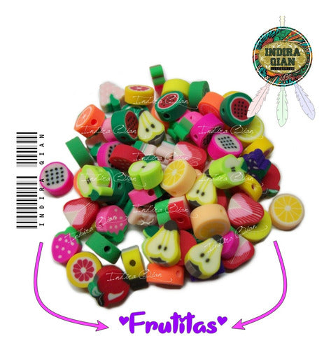 Indira Qian® Fimo Fimu Assorted Fruits for Bijou Making X100 1