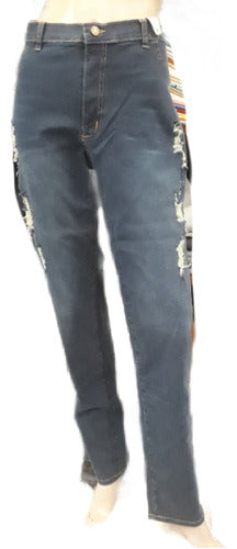 Portofem Jean Arce Model with Small Distressed Areas 0