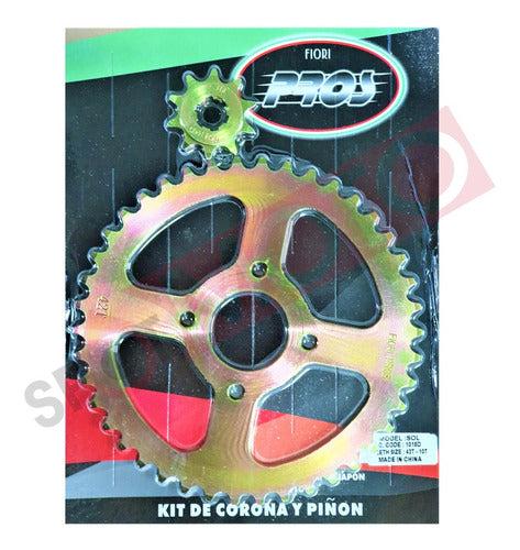 Pross Kit Corona Y Piñon Zanella 50 70 New Fire Sol Due Spot Moto 0