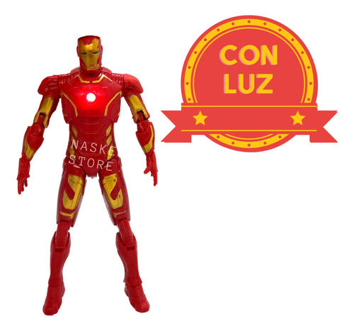 Ironman Avengers Action Figure Lights War Ironman Spiderman Robot 2