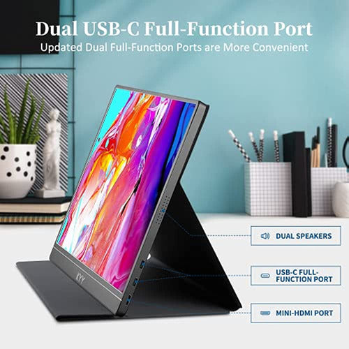 KYY Portable Monitor - 15.6 Inches FHD 1080P USB-C Monitor 3