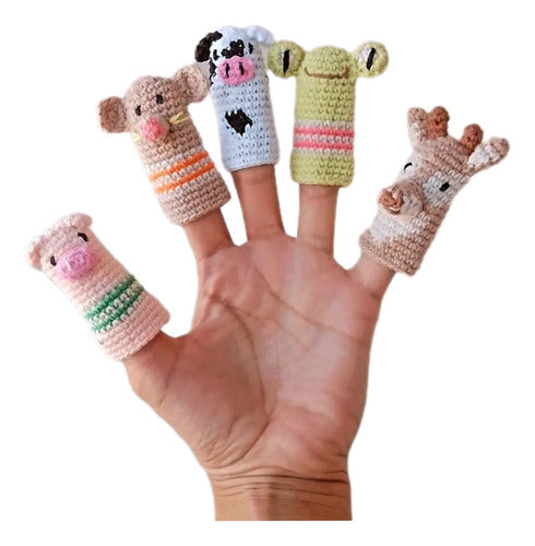 Set of 20 Knitted Finger Puppets 3