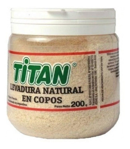 Pack of 3 Units Natural Yeast Flakes Titan 200g 0