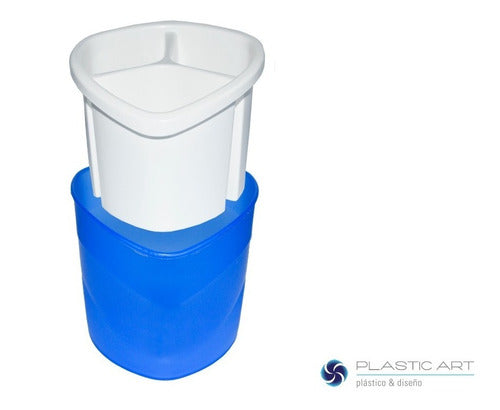 Docena Escurridor De Cubiertos Plasticart Practic Recipiente 6