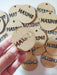 Fibrofácil 12 Personalized Name Circles 5cm Hanging Souvenirs 1