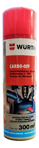 Carburetor and Throttle Body Cleaner Decarbonizer by Würth - Carbo-Off 300ml - Argentina Origin 0