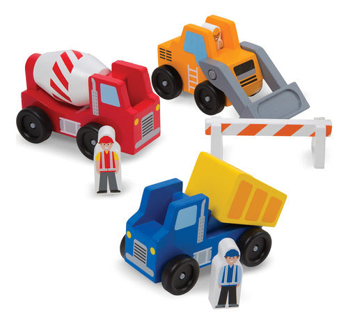 Melissa & Doug Wooden Construction Vehicle Play Set - 7350718:ml A $295990 0