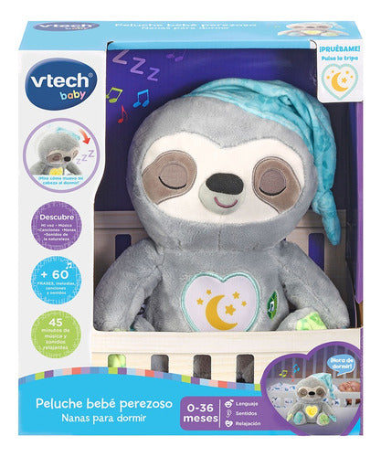 VTech Interactive Sleeping Sloth Plush Toy with Light and Sound 1