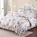 Zjzc Art Ruffle Queen Duvet Cover Set, 100% Cotton 0