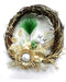 Christmas Wreath Decorated with Wicker, Flowers, and Pearls by Pettish Online 8