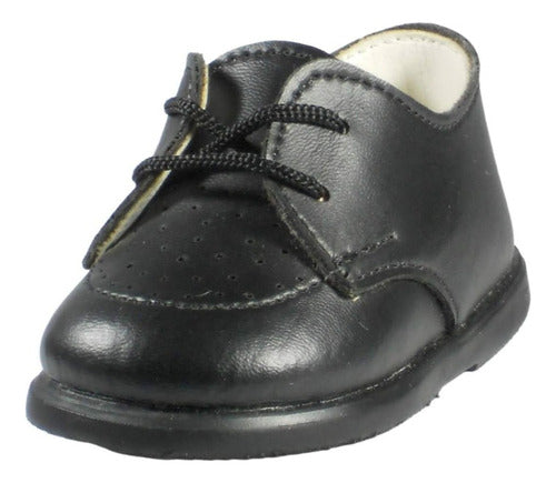 Trebolino Baby Lace-Up Black Shoes 0