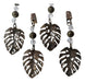 LUCIANO DUTARI CASA Set 4 Pesas Sujeta Mantel Hoja Monstera Metal Bronce 0