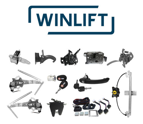 Winlift Official Store - Fiat Palio 04/11 Interior Handle Right Rear Graphite 3