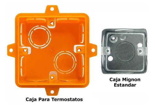 Cajas De Amurar En Durlok Para Termostatos Calefacción Ac2.2 1