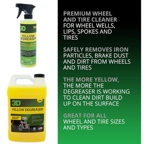 3d Yellow Degreaser Wheel & Tire Cleaner - Elimina De Forma 1