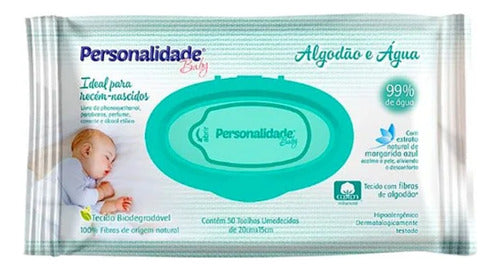 Kit C12 Toalha Umedecida Baby Algodão E Água C50  Eurofral 4