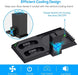 Yuanhot Base 2 En 1 Cooler Y Carga De Controles Compatible Con Xbox 2