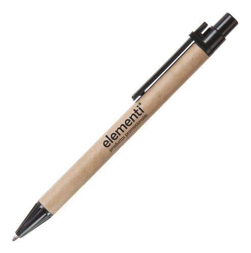 BIC 200 Eco-Friendly Pens with Single Color Logo - Natural Model 0