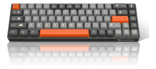 ADDTREE Teclado Mecánico Portátil 60% Para Juegos, EK-68keys 0