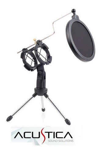 Acustica TS01 Desktop Microphone Stand with Shock Mount and Pop Filter 2