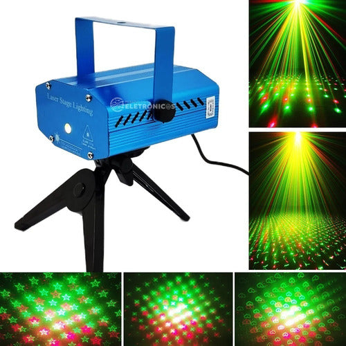 Canhão Laser Holográfico Jogo De Luz Strobo Super Festa 3