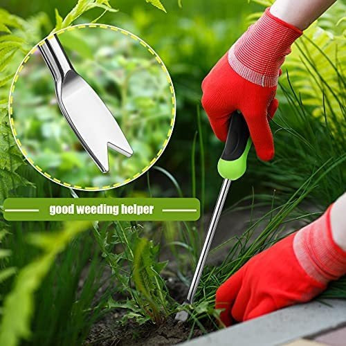 Honoson Gardening Hand Weeding Tool - 2 Piece Manual Weeder Set 3