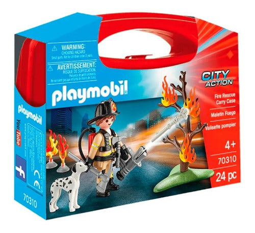 Playmobil Firefighter Briefcase City Action Figure and Accessories 0