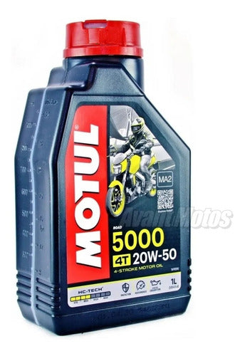 Motul 5000 20W-50 4T Semi-Synthetic Motor Oil - 4 Liters 1