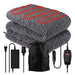 Zone Tech Sherpa Fleece Travel Blanket - Premium Quality Gra 0